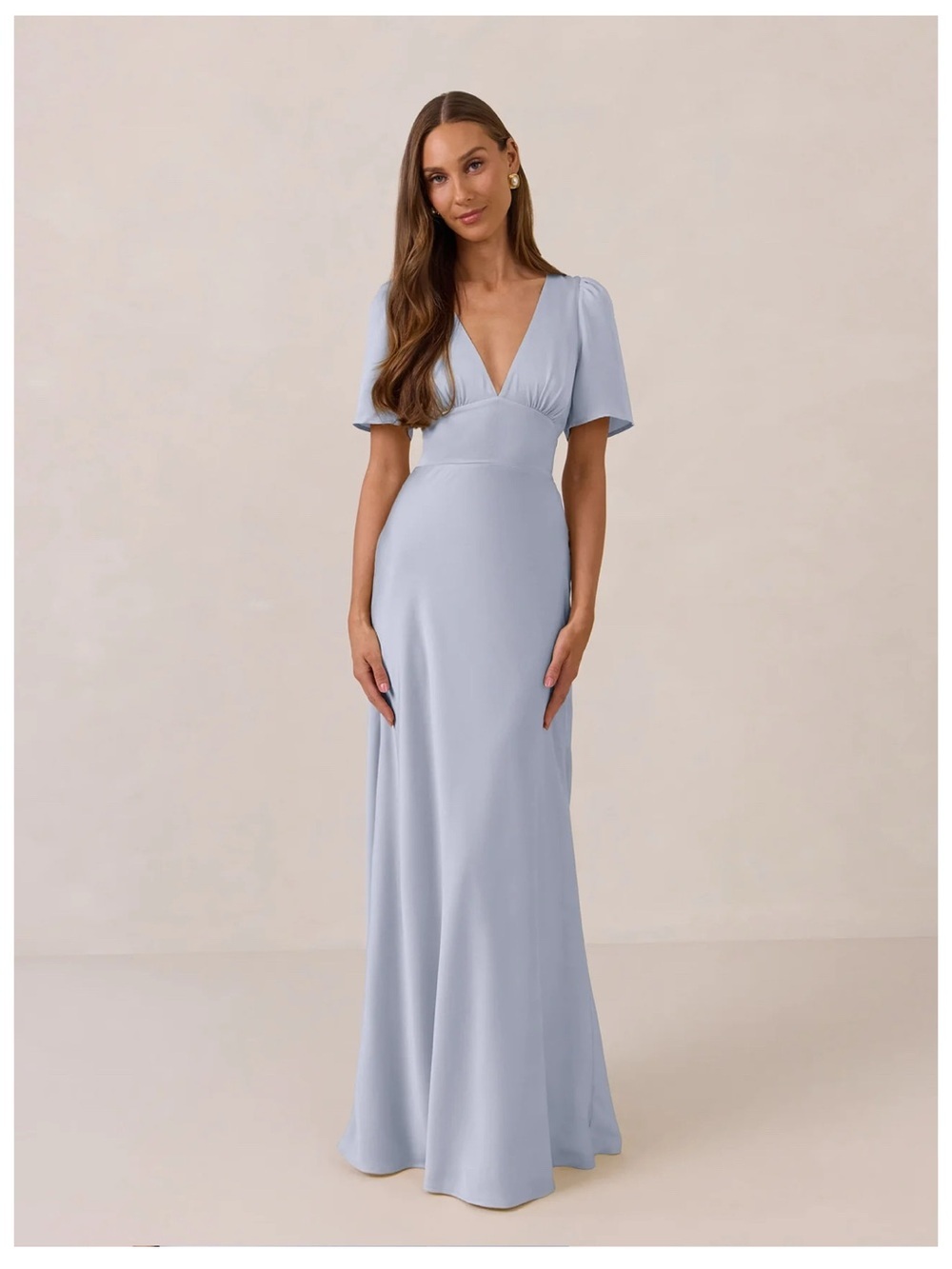 NWT Park & Fifth Powder Blue Satin Kendal Dress | Size XXL